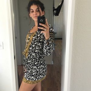 Free People B&W Romper